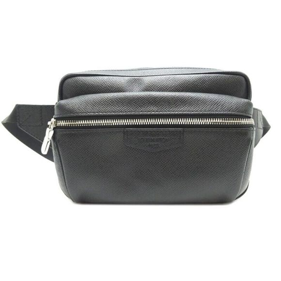 Louis Vuitton Bum Bag Ladies Waist Bag Taiga Leather (Noir/Black) - Picture 1 of 7